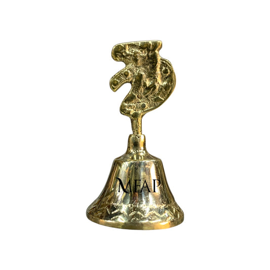 Campana en bronce fundido 7 cm - Caballito