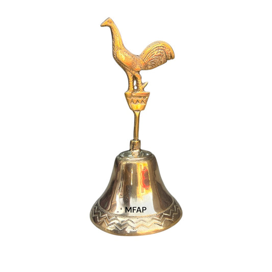 campana bronce 17cm gallo mediano