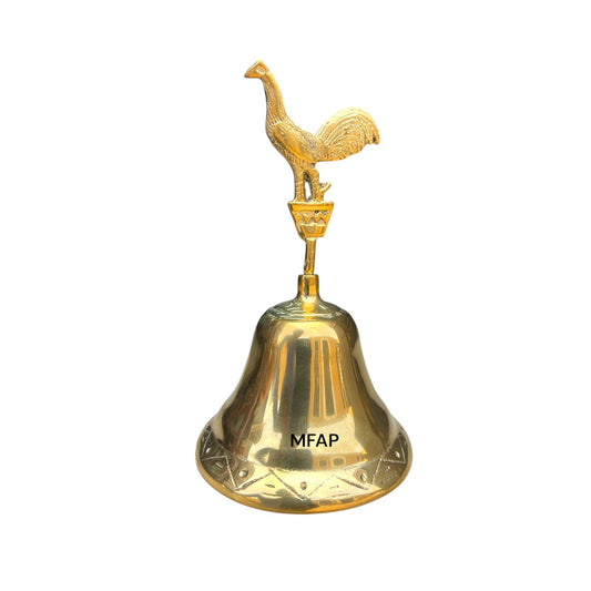 campana bronce 18cm gallo grande