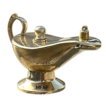 Lampara de aceite en bronce Aladino grande N-2