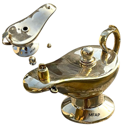 Lampara de aceite en bronce Aladino grande N-2