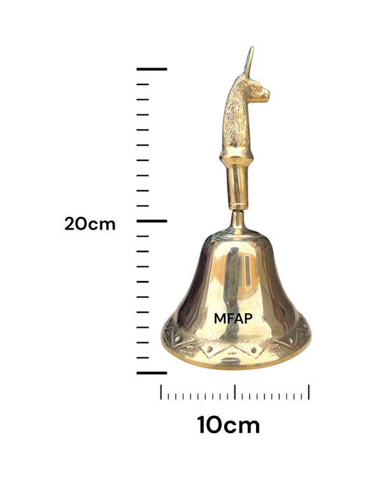 Campana de mesa llama grande 20 cm