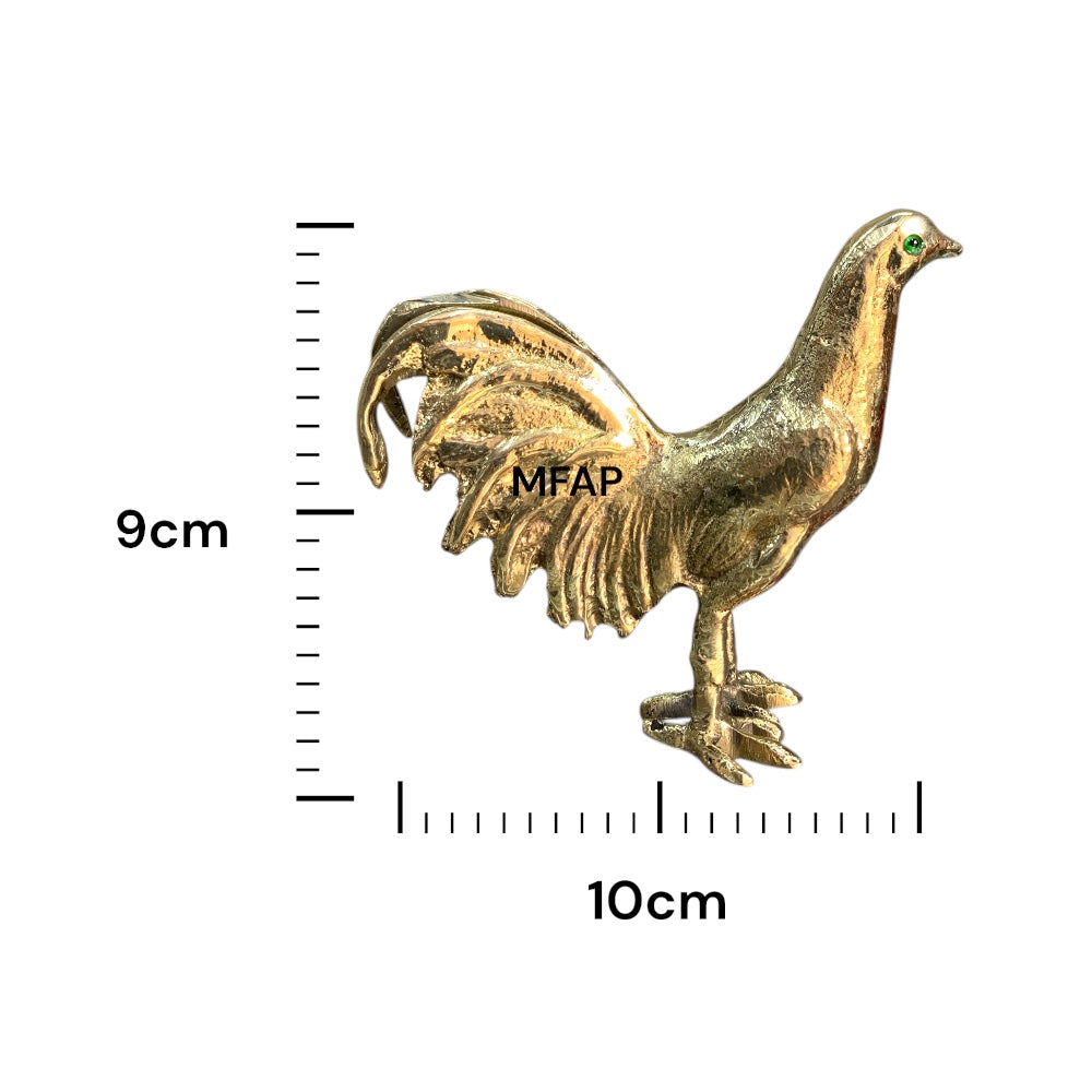 Gallo de bronce 9 cm - Canto férreo
