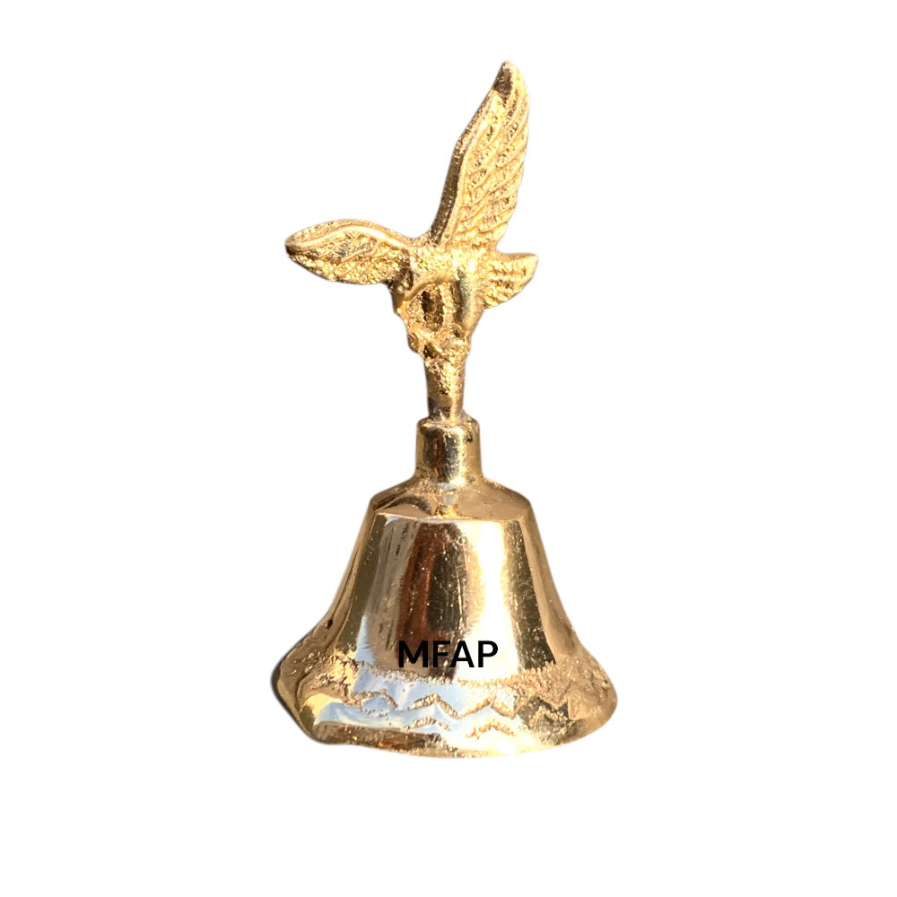 Campana Águila en bronce fundido 7.5 cm