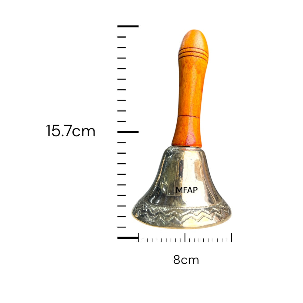 Campana mango de madera Tradicional 15.7 cm