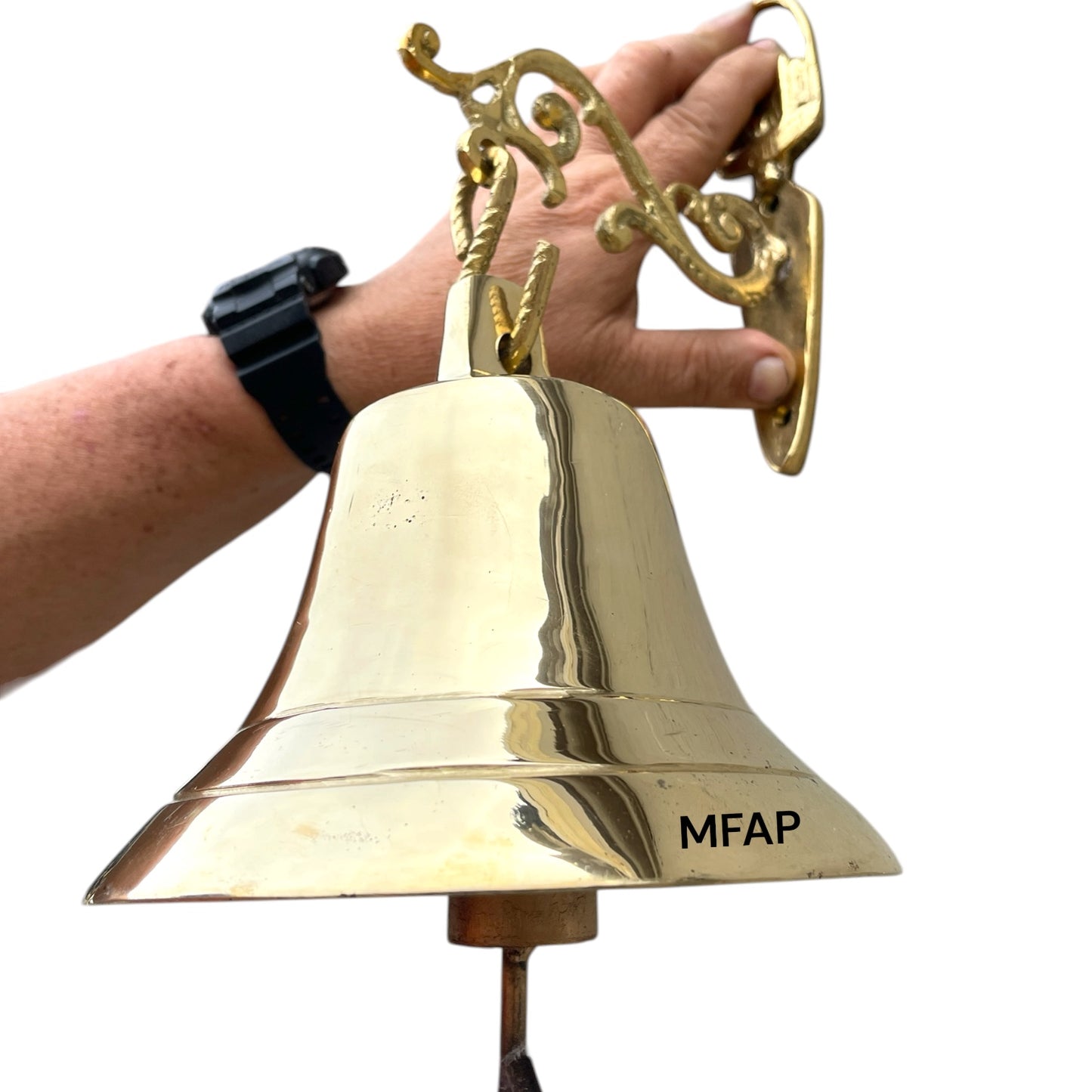 Bell 16cm Morpheus plus medium hanger in bronze