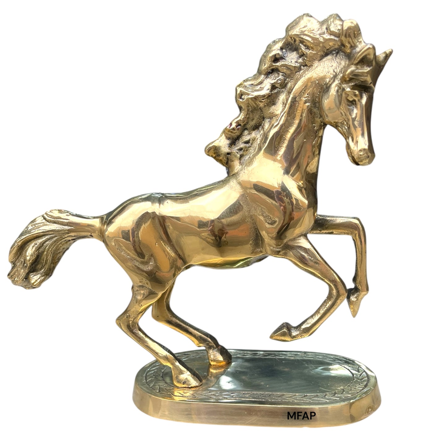 Caballo de bronce fundido 19 cm - Leyenda de campo