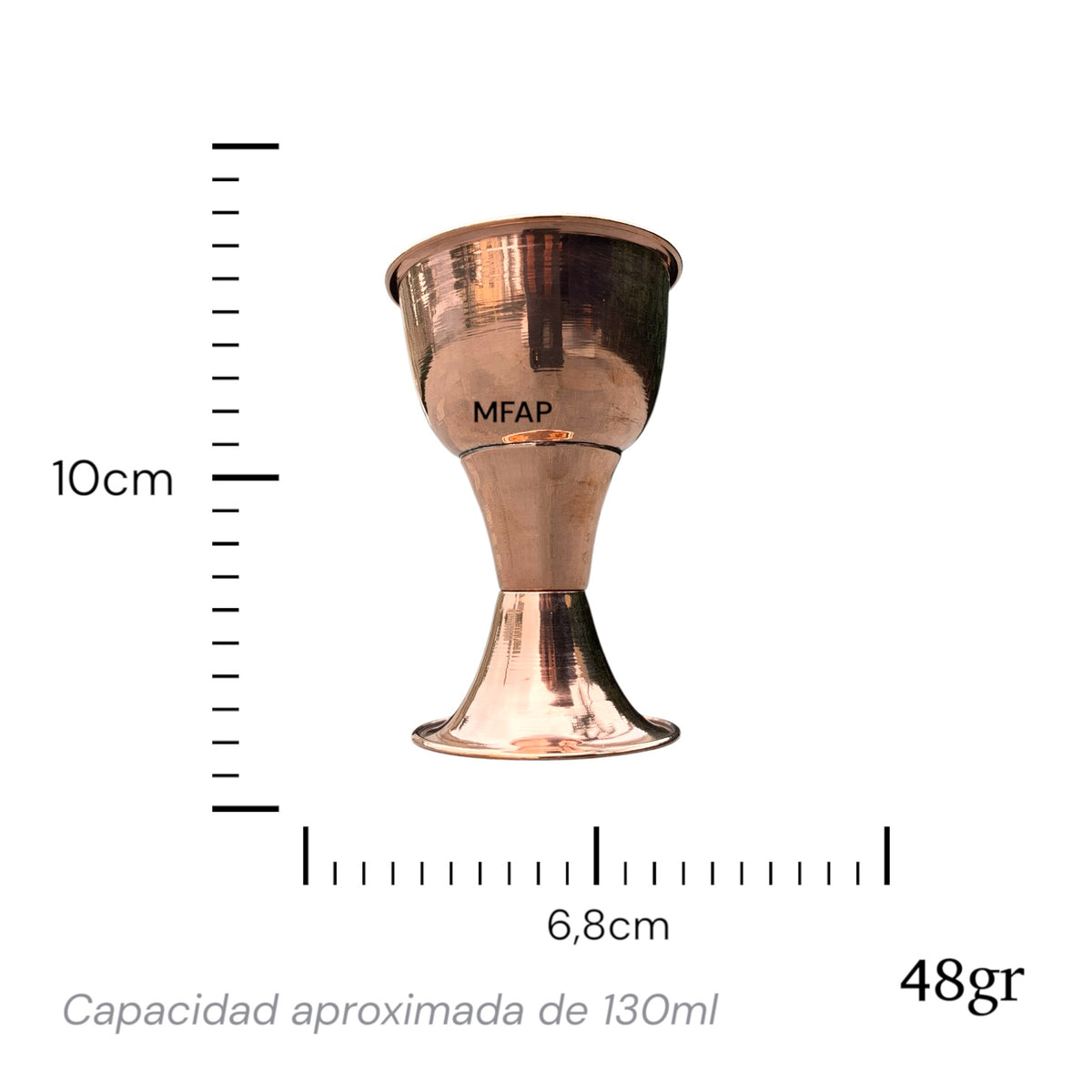Caliz en cobre puro  10cm - Distinción para cada celebración