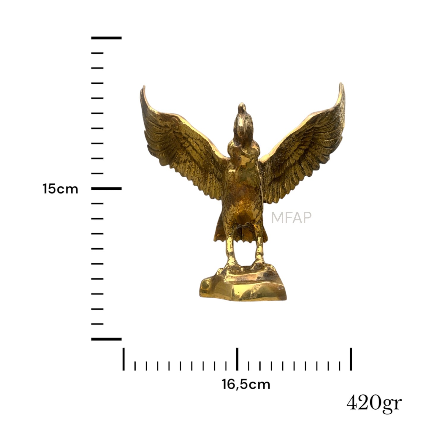 Cóndor envejecido en bronce 15 cm