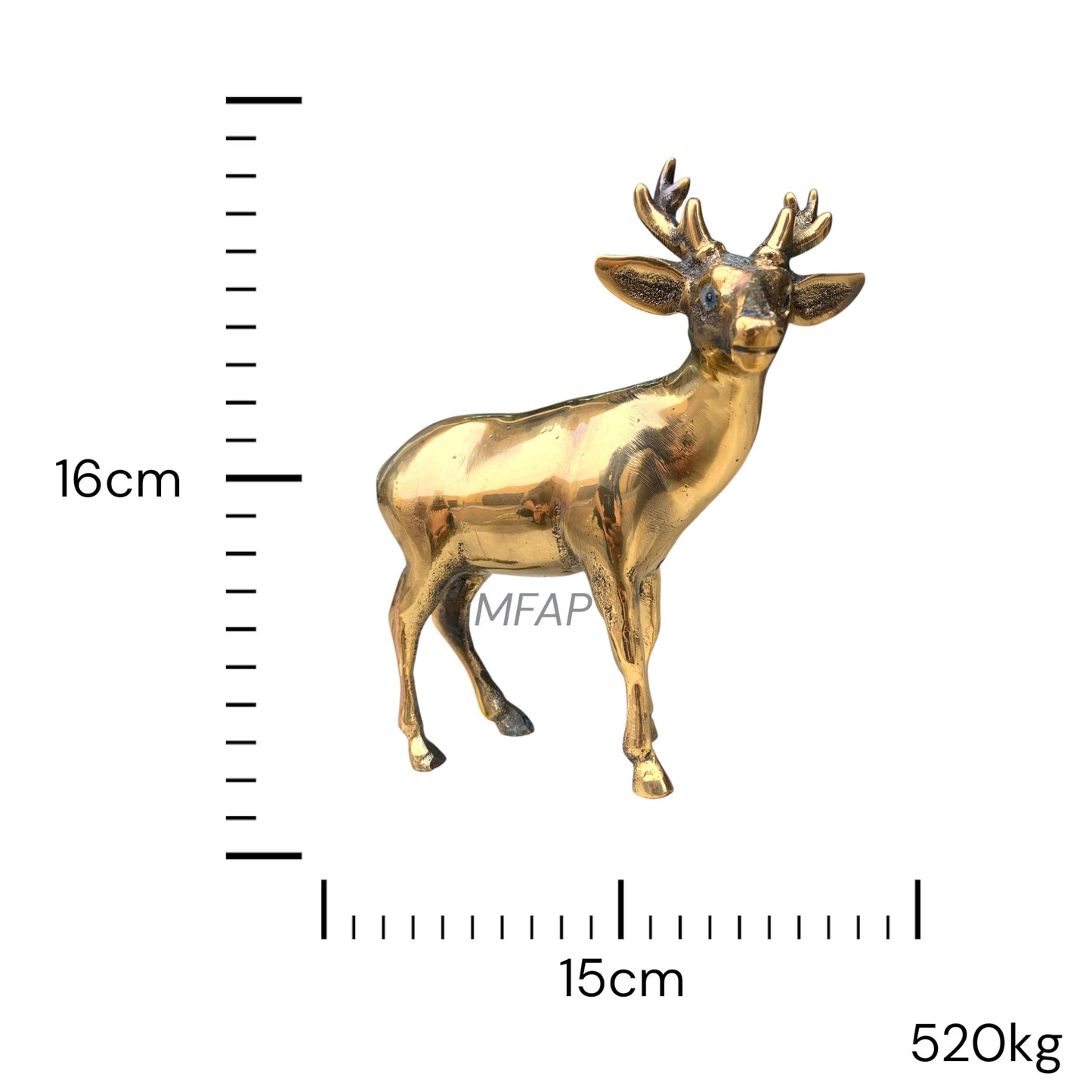 Venado en bronce
