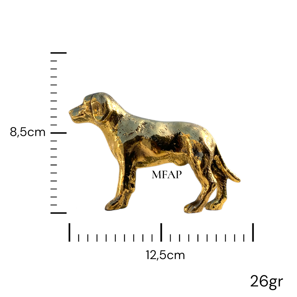 Escultura de Perro Labrador en Bronce