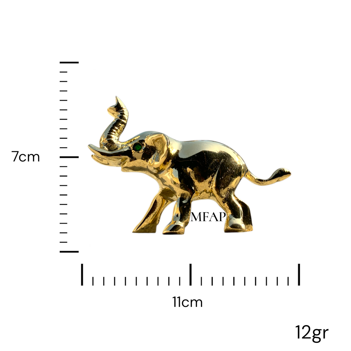 Elefante de la Buena Suerte en Bronce Fundido | Guardian ancestral