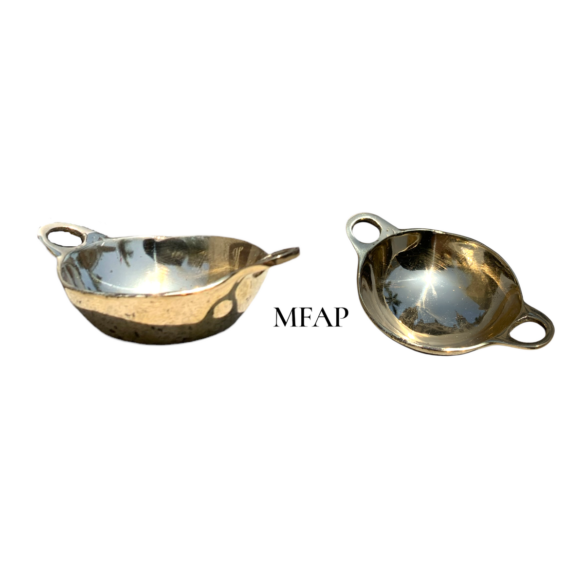 Paila mini en bronce pulido 9.5 cm – Esencia