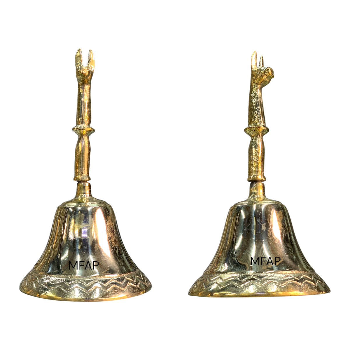 Campana de Mesa en Bronce con Llama 15,5 cm – Diseño Andino