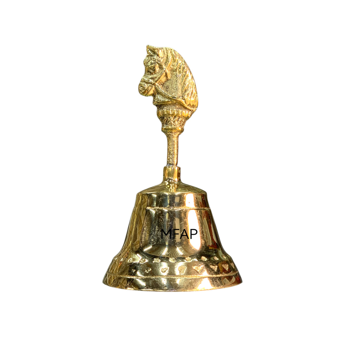 Campanita de Mesa en Bronce con Caballo – Elegancia y Fuerza