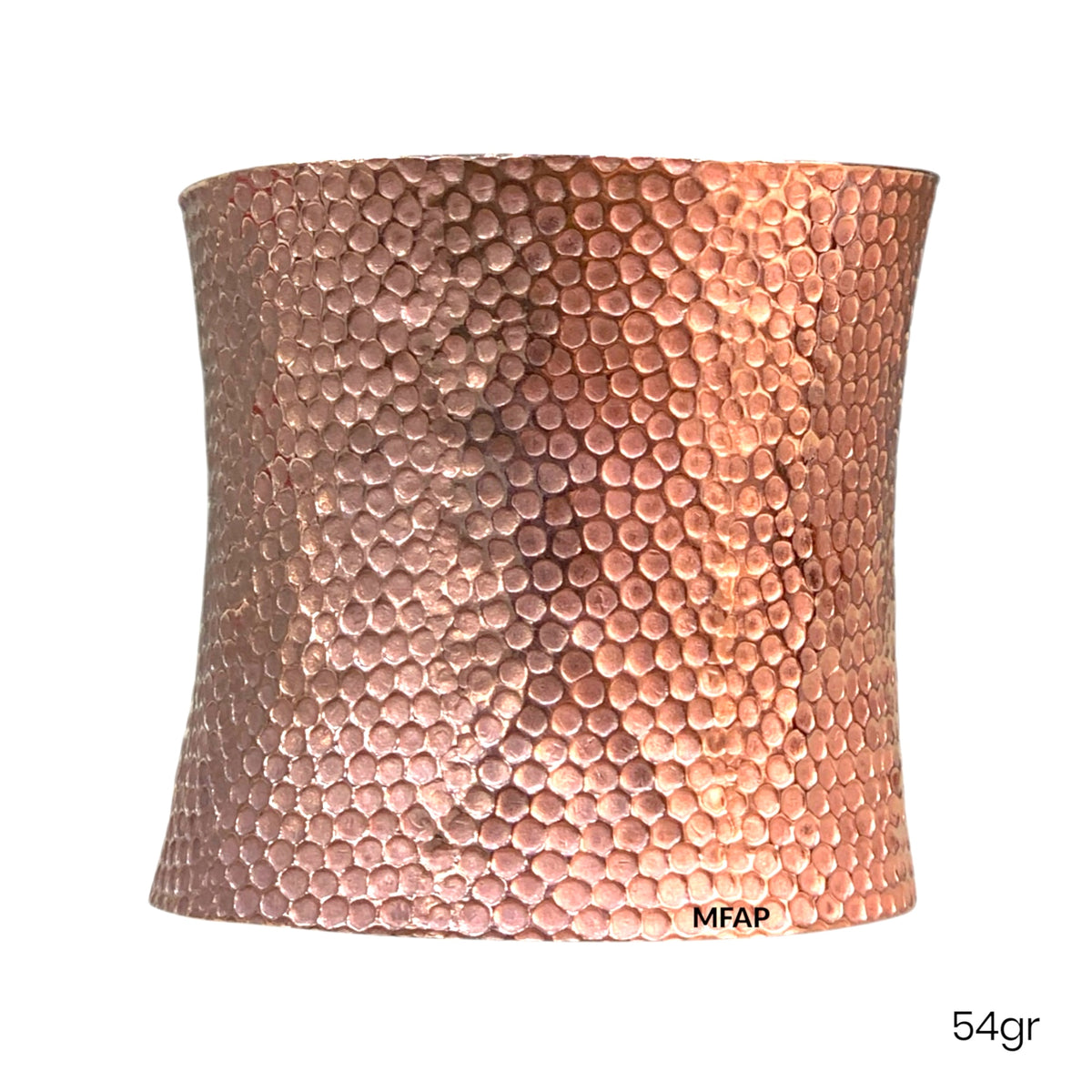 Soberano Forjado | Brazalete de Cobre Martillado de 6 cm