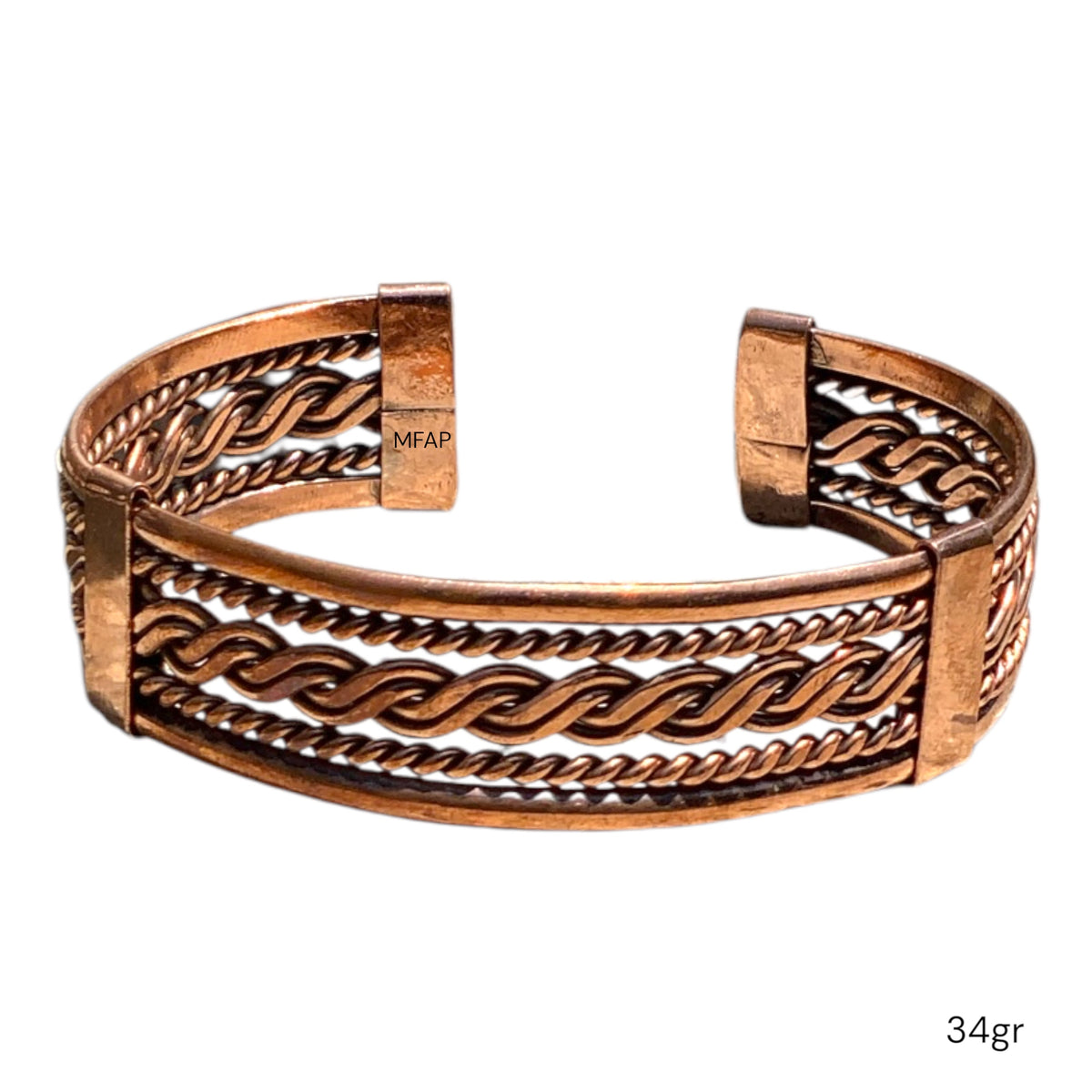 Legado | Brazalete de Cobre Trenzado