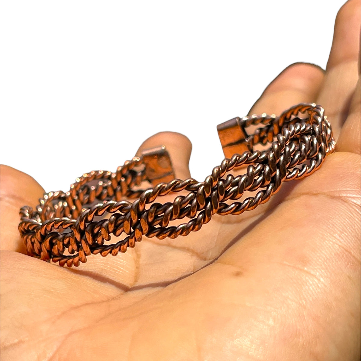Imperial | Brazalete de Cobre Trenzado