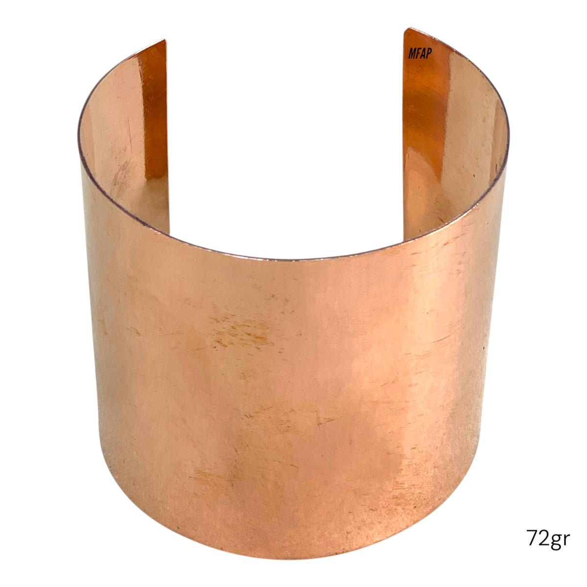Emperador | Brazalete de Cobre Liso 6.5 cm