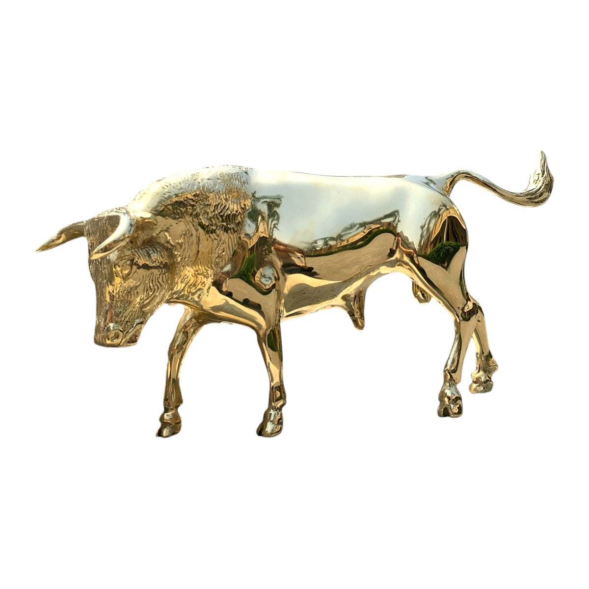 Toro de bronce fundido 18 cm - Tormenta