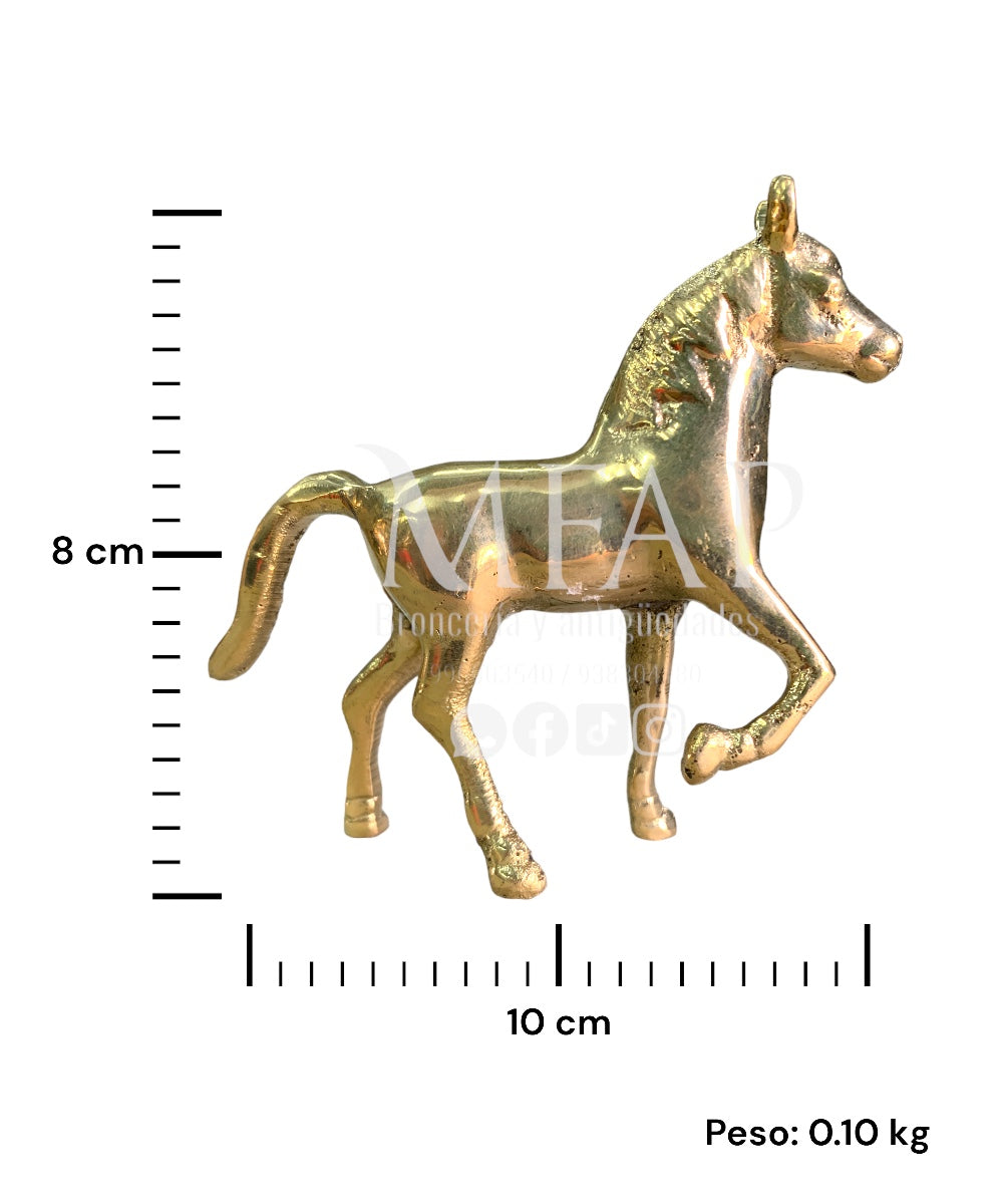 Caballo de bronce fundido 8 cm - Espiritu equino