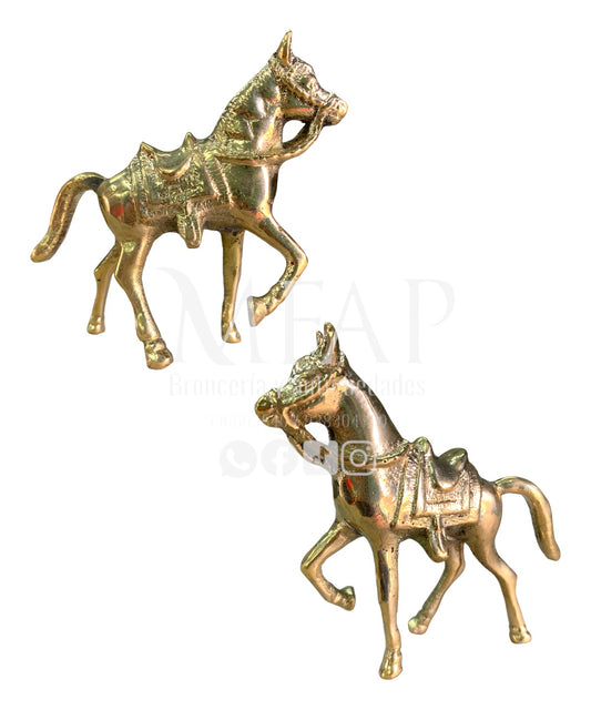 Caballo de bronce fundido 8 cm - Estampa de libertad