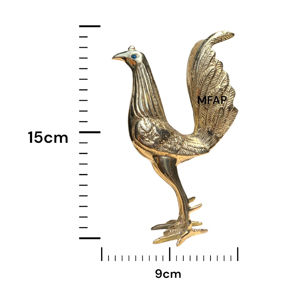 Gallo de bronce fundido 15 cm - Alerón