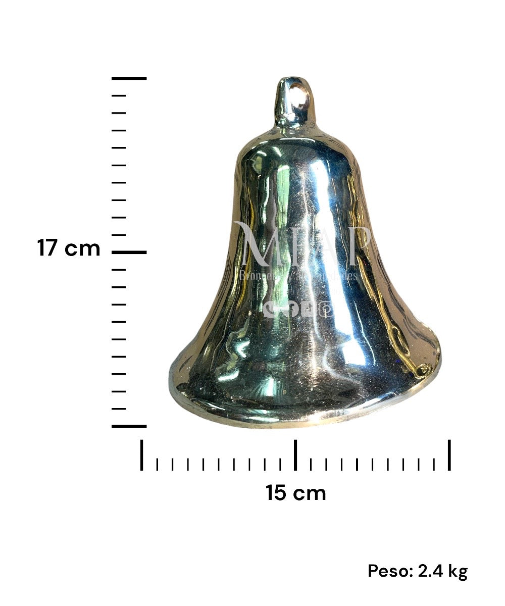 Campana en bronce fundido 17 cm - Hercules / CBFH17