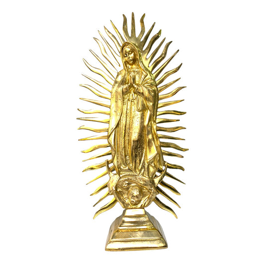Virgen de Guadalupe en bronce fundido 47 cm - Patrona de las Americas